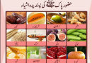 تاجدار انبیاءﷺ کی پسندیدہ غذائیں